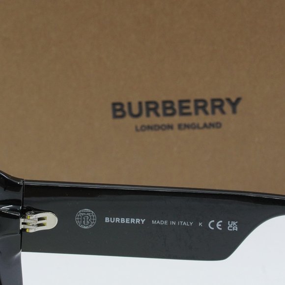 FINAL PRICE BURBERRY BE4401U 300185 BLACK YELLOW SUNGLASSES - Picture 4 of 9
